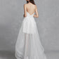 Reception Little White Dresses Wedding Dresses A-Line Sweetheart Strapless Asymmetrical Lace Bridal Gowns