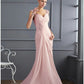 Mermaid / Trumpet Evening Gown Sparkle & Shine Dress Formal Prom Floor Length Sleeveless Spaghetti Strap Chiffon with Rhinestone