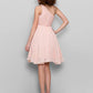 A-Line Bridesmaid Dress One Shoulder Sleeveless All Celebrity Styles Knee Length Chiffon with Side