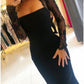 Mermaid / Trumpet Prom Dresses Open Back Dress Formal Wedding Guest Court Train Long Sleeve Strapless Stretch Fabric Backless with Beading