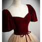 A-Line Prom Dresses Princess Dress Engagement Floor Length Short Sleeve Sweetheart Tulle with Bow(s)