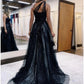 A-Line Prom Dresses Color Block Dress Formal Wedding Guest Sweep / Brush Train Sleeveless One Shoulder Tulle Backless with Pleats