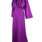 A-Line Wedding Guest Dresses Elegant Dress Holiday Ankle Length Long Sleeve V Neck Polyester