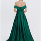 A-Line Evening Gown Elegant Dress Formal Prom Floor Length Sleeveless Sweetheart Satin