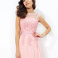 A-Line Prom Dresses Sparkle & Shine Dress Formal Floor Length Sleeveless Jewel Neck Chiffon