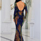 Mermaid / Trumpet Evening Gown Elegant Dress Formal Sweep / Brush Train Long Sleeve Scoop Neck Sequined with Glitter