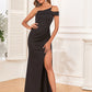 Sheath / Column Evening Gown Sexy Dress Evening Party Floor Length Sleeveless Off Shoulder Fall Wedding Guest Polyester Backless