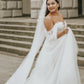 Wedding Dress Off The Shoulder A Line Lace Tulle Bridal Dress Floor Length Elegant