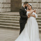 Wedding Dress Off The Shoulder A Line Lace Tulle Bridal Dress Floor Length Elegant