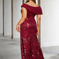 A-Line Plus Size Curve Mother of the Bride Dresses Elegant Dress Formal Floor Length Sleeveless V Neck Lace with Sequin