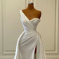 Mermaid / Trumpet Evening Gown Sexy Dress Formal Sweep / Brush Train Sleeveless One Shoulder with Ruched