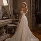 Elegant Wedding Dress Off The Shoulder A Line Sparkly Bridal Dress Floor Length