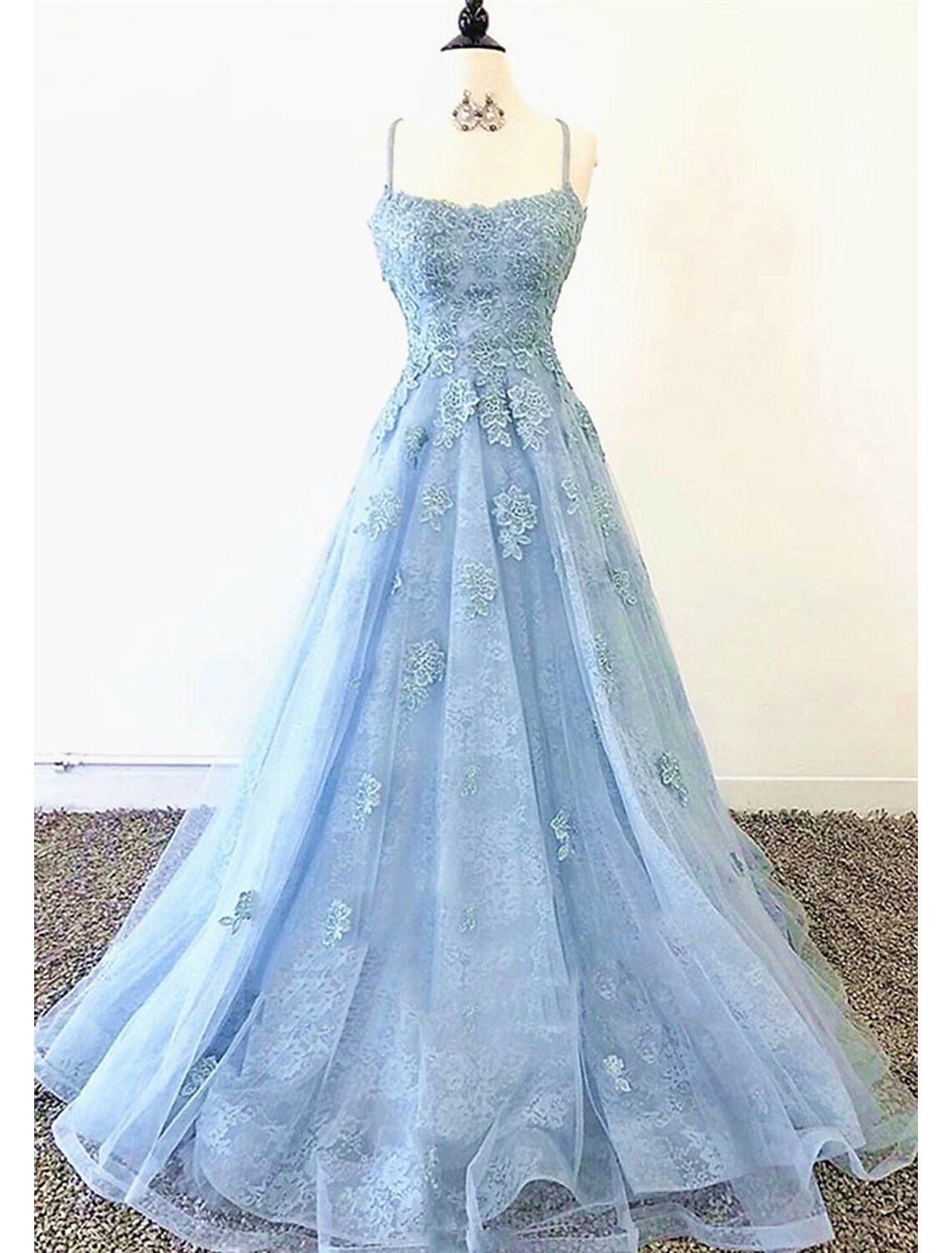 Ball Gown A-Line Evening Dresses Sparkle & Shine Dress Formal Floor Length Sleeveless Sweetheart Neckline Tulle Backless with Pleats