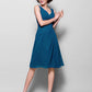 A-Line Mother of the Bride Dress Wrap Included V Neck Knee Length Chiffon 3/4 Length Sleeve with Criss Cross Side Draping