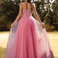 A-Line Corsets Puffy Prom Birthday Dress Sweetheart Neckline Sleeveless Floor Length Tulle with Appliques