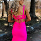 Ruched Straps Sleeveless Prom Dresses Pure Color Long