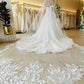 A Line Off the Shoulder Romantic Lace Wedding Dress Bridal Gown Sexy No With Wedding Veil