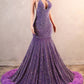 Mermaid / Trumpet Evening Gown Sparkle & Shine Dress Carnival Black Tie Gala Floor Length Sleeveless Spaghetti Strap The Great Gatsby Sequined