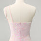 Sparkly Bodycon One Shoulder Sequins Homecoming Dress with Embroidery Beautiful
