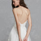 Reception Little White Dresses Wedding Dresses A-Line Sweetheart Strapless Asymmetrical Lace Bridal Gowns