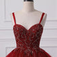 Ball Gown Prom Dresses Princess Dress Graduation Floor Length Sleeveless Spaghetti Strap Lace with Beading