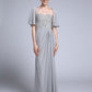 Sheath / Column Mother of the Bride Dress Convertible Dress Sweetheart Ankle Length Chiffon Half Sleeve No with Sequin Side