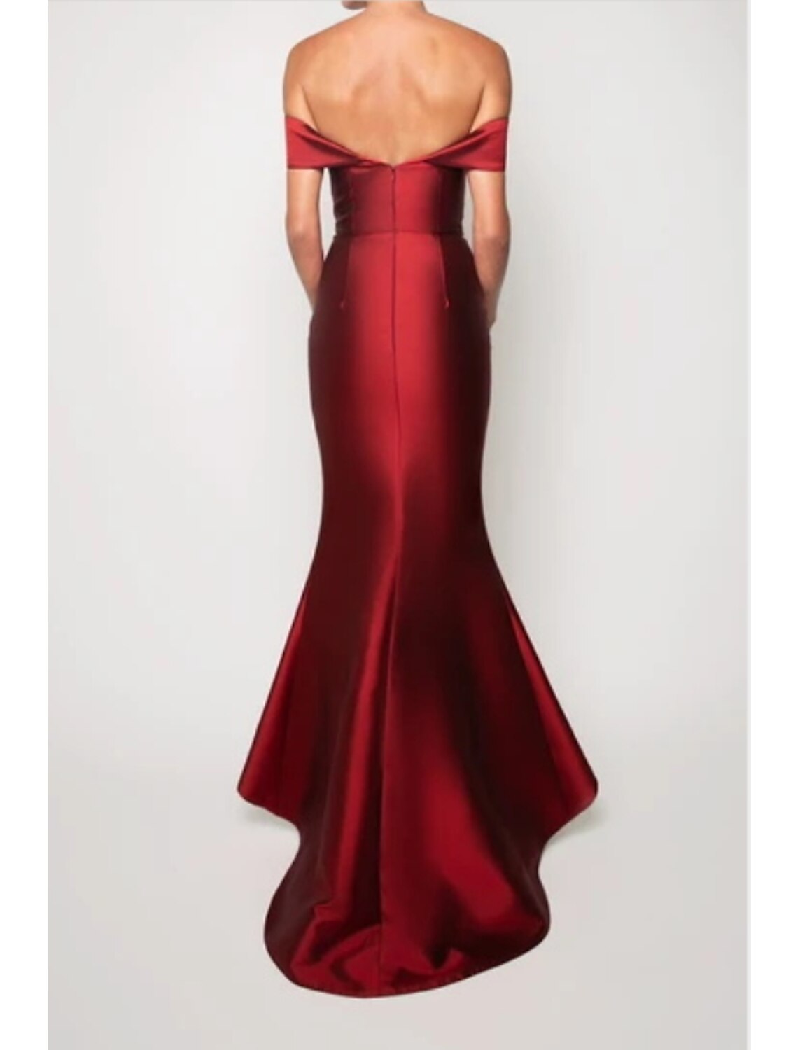 Mermaid / Trumpet Evening Gown Vintage Dress Wedding Guest Floor Length Sleeveless Strapless Satin with Sleek