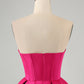 Cute A Line Sweetheart Corset Short Homecoming Dress with Beading Off Shoulder