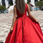 A-Line Sexy High Split Prom Formal Evening Dress One Shoulder Sleeveless Floor Length Charmeuse