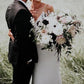 White Beach Wedding Dress Mermaid Spaghetti Straps Satin Bridal Dress Simple Solid Color