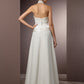 Hall Wedding Dresses Sheath / Column Halter Sleeveless Floor Length Satin Bridal Gowns With Sash