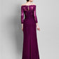 Sheath / Column Mother of the Bride Dress Off Shoulder Floor Length Chiffon Tulle No with Ruched Appliques