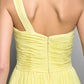 Sheath / Column Minimalist Dress Holiday Sweep / Brush Train Sleeveless One Shoulder Georgette with Criss Cross