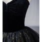 A-Line Prom Dresses Black Dress Dress Formal Birthday Floor Length Sleeveless Strapless Tulle with Ruched