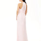 Sheath / Column Bridesmaid Dress Jewel Neck Sleeveless Elegant Floor Length Chiffon