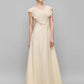 Sheath / Column Mother of the Bride Dress Plus Size Elegant V Neck Floor Length Chiffon Sleeveless with Criss Cross