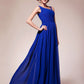 A-Line Mother of the Bride Dress Sparkle & Shine Straps Floor Length Chiffon Sleeveless with Pleats Ruched