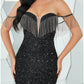Mermaid / Trumpet Evening Gown Sparkle & Shine Dress Formal Fall Floor Length Sleeveless Sweetheart Sequined with Glitter