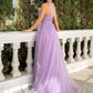 A-Line Party Dresses Sparkle & Shine Dress Wedding Party Sweep / Brush Train Sleeveless One Shoulder Tulle with Pearls