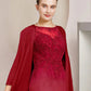 Two Piece Sheath / Column Mother of the Bride Dress Formal Wedding Guest Elegant Scoop Neck Knee Length Chiffon Lace Half Sleeve Jacket Dresses