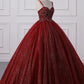 Ball Gown Prom Dresses Princess Dress Graduation Floor Length Sleeveless Spaghetti Strap Lace with Beading