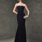 Mermaid / Trumpet Elegant Dress Strapless Sleeveless Sweep / Brush Train Polyester