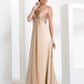 Sheath / Column Elegant Formal Evening Black Tie Gala Dress One Shoulder Sleeveless Floor Length Chiffon with Criss