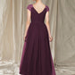 A-Line Mother of the Bride Dress Elegant High Low V Neck Asymmetrical Ankle Length Chiffon Cap Sleeve with Pleats Beading