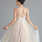 A-Line Prom Dresses Beautiful Back Dress Wedding Guest Sweep / Brush Train Sleeveless V Neck Lace