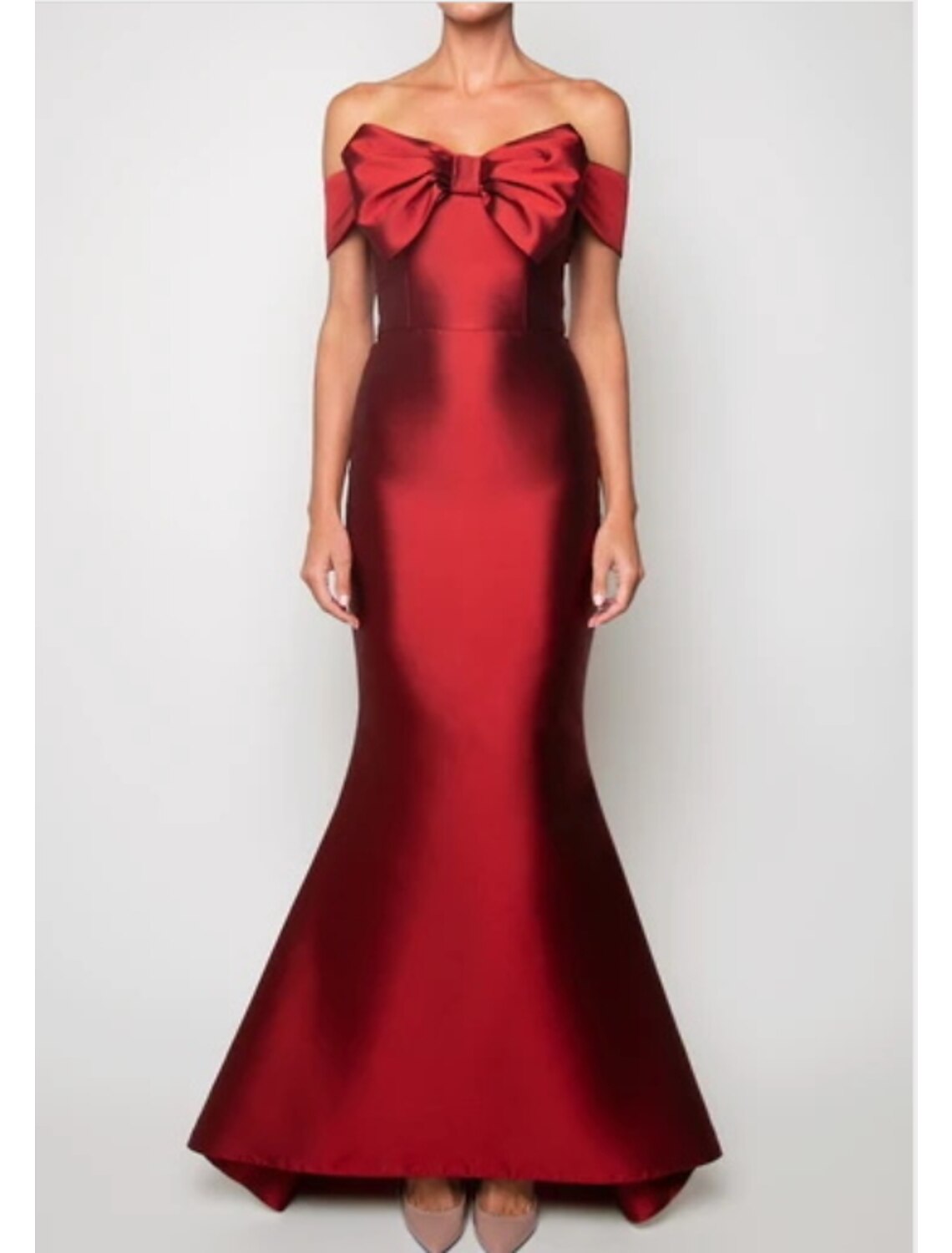 Mermaid / Trumpet Evening Gown Vintage Dress Wedding Guest Floor Length Sleeveless Strapless Satin with Sleek