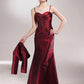 A-Line Mother of the Bride Dress Plus Size Elegant Sexy Sweetheart Spaghetti Strap Floor Length Taffeta Sleeveless with Ruched Beading Side