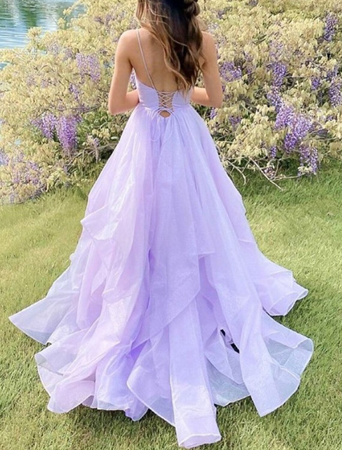 Ball Gown Prom Dresses Glittering Dress Wedding Party Court Train Sleeveless Spaghetti Strap Tulle Backless