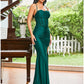 Mermaid / Trumpet Evening Gown Sexy Dress Masquerade Party Wear Floor Length Sleeveless Strapless Polyester