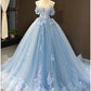 Ball Gown Prom Dresses Floral Wedding Dress Court Train Short Sleeve Sweetheart Lace with Pleats